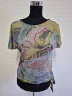Top70 - Fleurig Desigual shirt maat M (1), Ophalen of Verzenden, Zo goed als nieuw, Maat 38/40 (M), Korte mouw