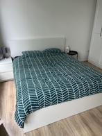 IKEA Malm tweepersoonsbed + 4 lades, Ophalen, Wit, Tweepersoons, Zo goed als nieuw