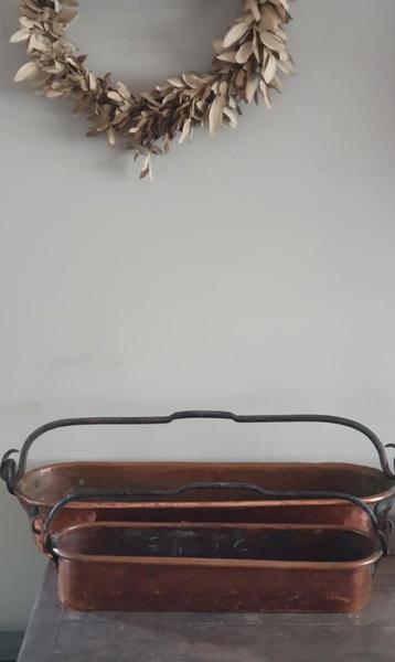 Antieke Vispannen *Frankrijk*brocante*antique*landelijk beschikbaar voor biedingen