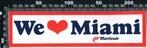 Sticker: Martinair - We love Miami, Verzamelen, Stickers, Ophalen of Verzenden, Zo goed als nieuw, Bedrijf of Vereniging