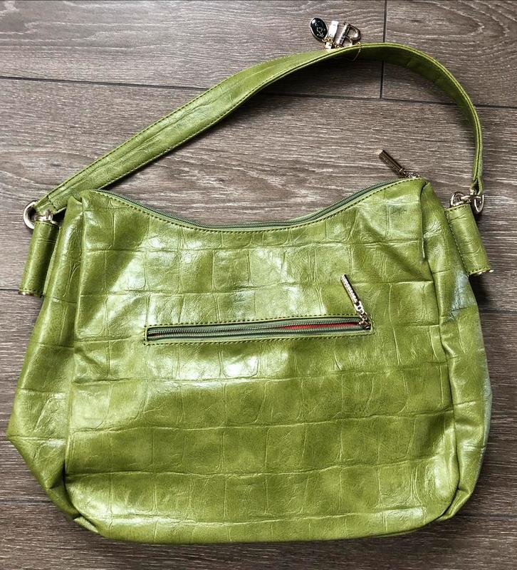 Bulaggi Groene Handtas met opbergvakjes, Sieraden, Tassen en Uiterlijk, Tassen | Damestassen, Zo goed als nieuw, Handtas, Groen