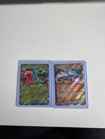 Pokemon kaarten scovillain en raging bolt beschikbaar voor biedingen