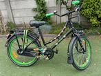 Volare fiets 20 inch - Zwart met bloemen en WIELVERLICHTING, Ophalen, Gebruikt, Volare, Handrem