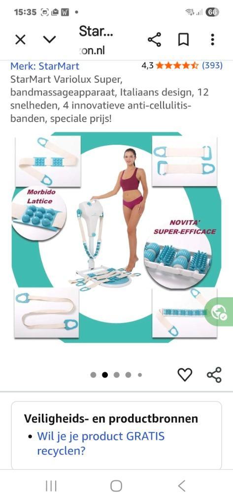 Variolux massage apparaat, Sport en Fitness, Massageproducten, Zo goed als nieuw, Apparaat, Ophalen