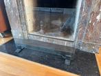 Glazen haardscherm, Huis en Inrichting, Haarden, Ophalen, Gebruikt, Inbouwhaard, Houthaard