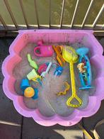 Roze zandbak met speelgoed, Ophalen of Verzenden, Gebruikt