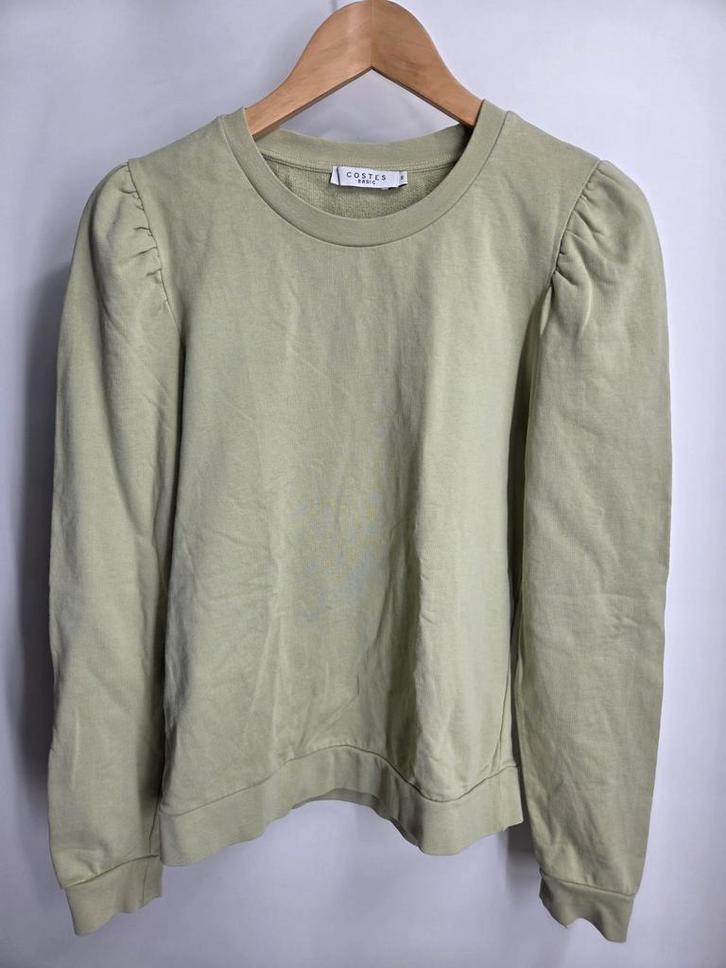 Costes zachtgroene trui S - Pofmouw, Kleding | Dames, Truien en Vesten, Zo goed als nieuw, Maat 36 (S), Groen, Ophalen of Verzenden