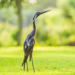 Mooievogels - metalen reiger, Antiek en Kunst, Ophalen of Verzenden