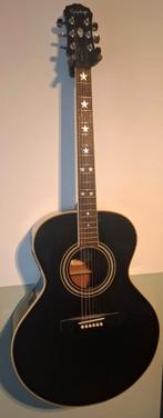 Epiphone (by Gibson) akoestische gitaar - Zwart, Ophalen of Verzenden, Gebruikt, Western- of Steelstringgitaar