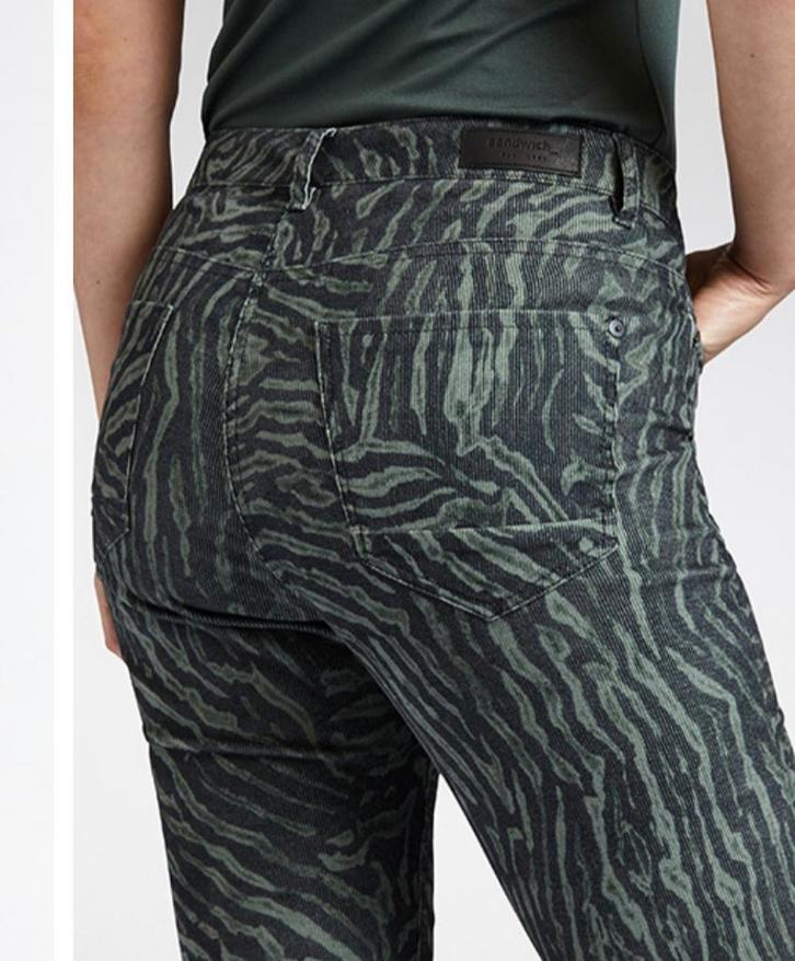 Nieuwe Sandwich corduroy broek maat 40 met hoge taille, Kleding | Dames, Broeken en Pantalons, Nieuw, Maat 38/40 (M), Grijs, Lang