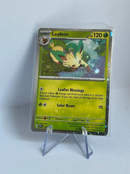 Pokemon - Leafeon, Hobby en Vrije tijd, Verzamelkaartspellen | Pokémon, Zo goed als nieuw, Losse kaart, Verzenden