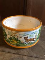 Vintage Spaanse keramische schaal met dier motief, Ophalen of Verzenden