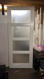 2x opdek paneeldeur 93x231.5 cm rechtshang melkglas nr 684, Ophalen, 80 tot 100 cm, 215 cm of meer, Binnendeur
