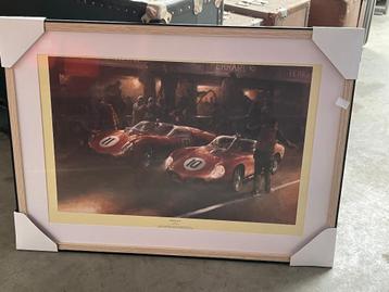 Ferrari poster (ingelijst) beschikbaar voor biedingen