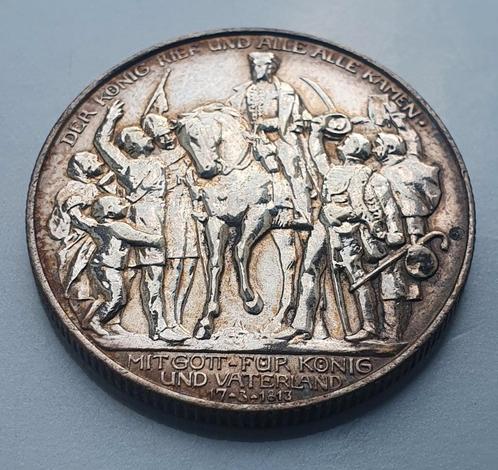 2 mark 1913 Pruisen, Postzegels en Munten, Munten | Europa | Niet-Euromunten, Duitsland, Zilver, Ophalen of Verzenden