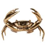 krab messing beeld goudkleurig, Verzamelen, Beelden en Beeldjes, Ophalen of Verzenden, Nieuw, Dier