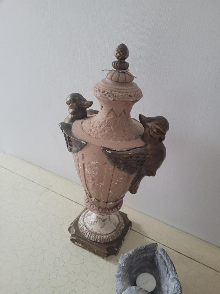 Antiek vaas met feniksen, Antiek en Kunst, Curiosa en Brocante, Ophalen of Verzenden