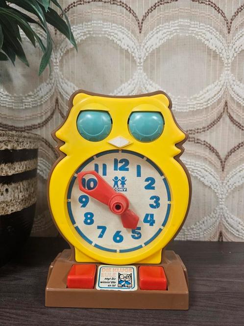Retro Tomy uil klok jaren 70 educatief vintage speelgoed, Kinderen en Baby's, Speelgoed | Educatief en Creatief, Gebruikt, Ontdekken