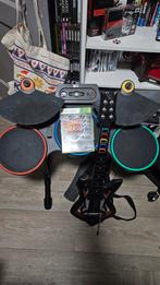 Guitar Hero Drumstel + Gitaar + Warriors of Rock (Xbox 360), Ophalen, Gebruikt