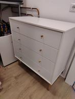 Witte JYSK ladekast, Huis en Inrichting, Ophalen, Gebruikt, 100 tot 150 cm, Scandinavisch