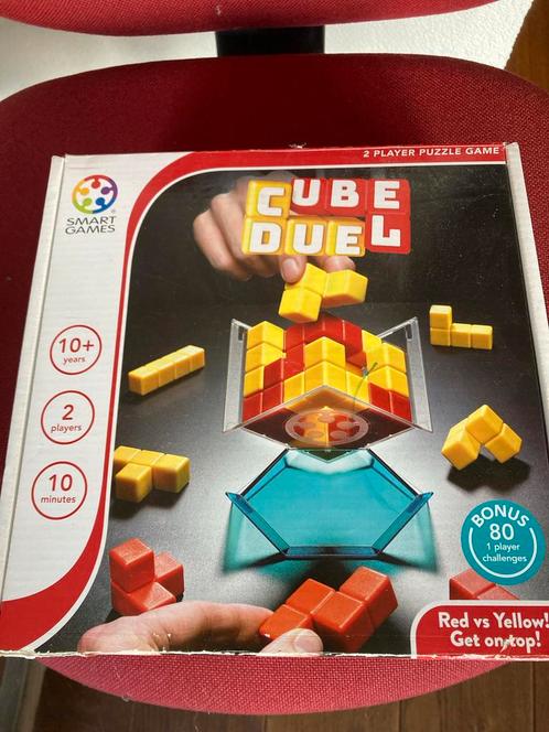 Cube Duel - Smart Games Bordspel, Hobby en Vrije tijd, Gezelschapsspellen | Bordspellen, Gebruikt, Een of twee spelers, Ophalen of Verzenden