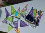 6x katoenen vlaggenlijn diverse kleuren, Hobby en Vrije tijd, Feestartikelen, Ophalen of Verzenden, Nieuw, Versiering, Verjaardag