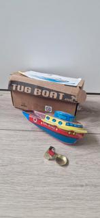 Pop pop sleepboot blikken speelgoed, Antiek en Kunst, Ophalen of Verzenden