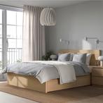 Compleet Ikea Malm bed,lattenbodems,2 lades, matras 160x200., Ophalen, Tweepersoons