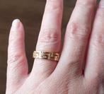 Gouden ring met Grieks patroon - 18 karat, Verzenden, Nieuw, Kleiner dan 17, Dame of Heer