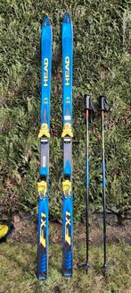 Bijna nieuwe skies met skistokken ski's met tas, Sport en Fitness, Ophalen, Zo goed als nieuw, Ski's