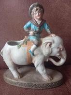 Antiek porselein beeldje van een olifant/1940, Ophalen of Verzenden