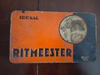 antiek Ritmeester ideaal oude blikken sigarendoos *eureka*, Verzamelen, Ophalen of Verzenden, Gebruikt, Tabaksdoos of Verpakking