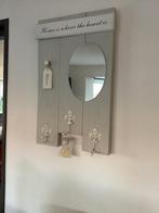 Wanddecoratie met spiegel, Ophalen, Gebruikt