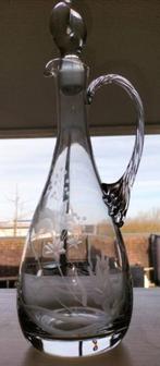 kristallen wijnkaraf met 4 geetste glazen handwerk zeer mooi, Verzamelen, Ophalen, Zo goed als nieuw, Overige typen