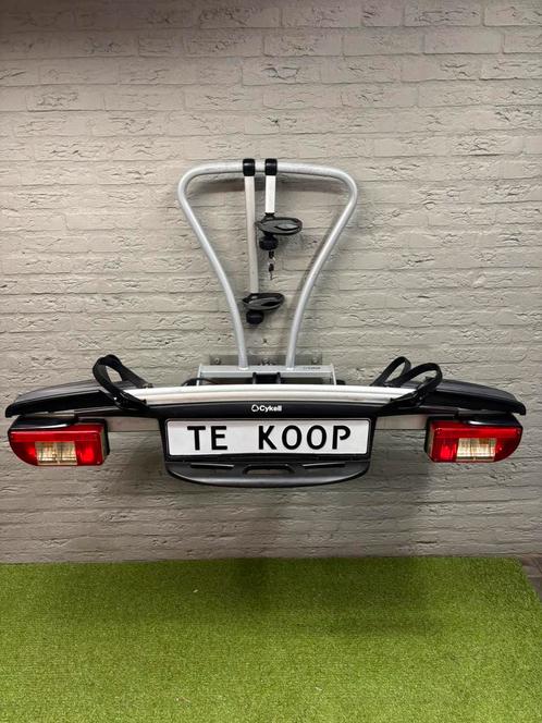 CYKELL(YAKIMA)JUSTCLICK(elek)fietsen60kg/OPRIJGOOT/kantelbr, Auto diversen, Fietsendragers, Gebruikt, Trekhaakdrager, 2 fietsen