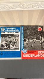Twee programmaboekjes DDR - NEDERLAND, Ophalen of Verzenden, Zo goed als nieuw, Boek of Tijdschrift