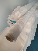 Eco gerecycled polyester, organza - ivory/wit, Hobby en Vrije tijd, Stoffen en Lappen, Ophalen, 120 cm of meer, Wit, Polyester