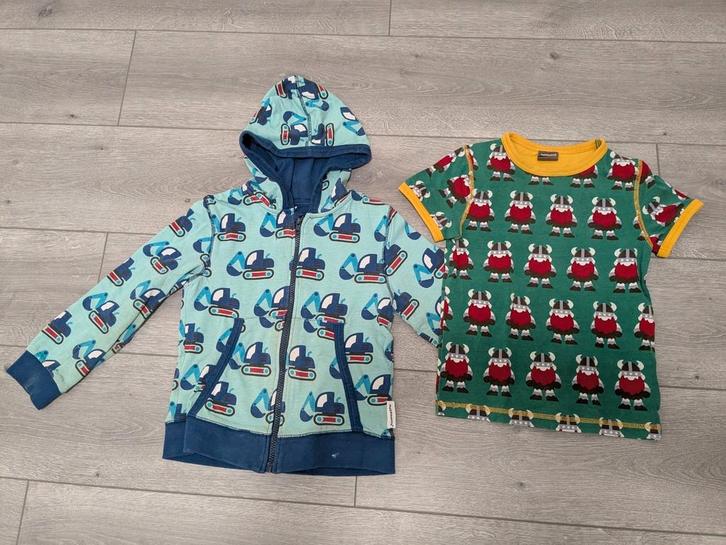 Maxomorra shirt & vest maat 110 116 122 128 viking excavator, Kinderen en Baby's, Kinderkleding | Maat 116, Gebruikt, Jongen of Meisje