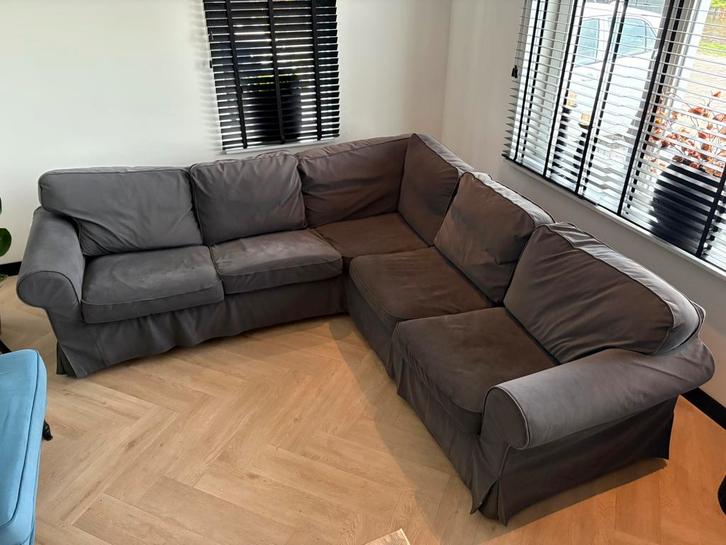 Hoekbank Ektorp Ikea, Huis en Inrichting, Banken | Complete zithoeken, Zo goed als nieuw, Ophalen