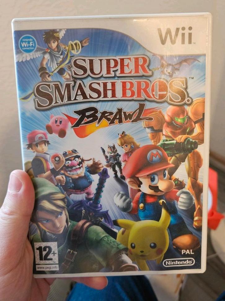 Super Smash Bros. Brawl, Spelcomputers en Games, Games | Nintendo Wii, Zo goed als nieuw, Vechten, 3 spelers of meer, Vanaf 12 jaar