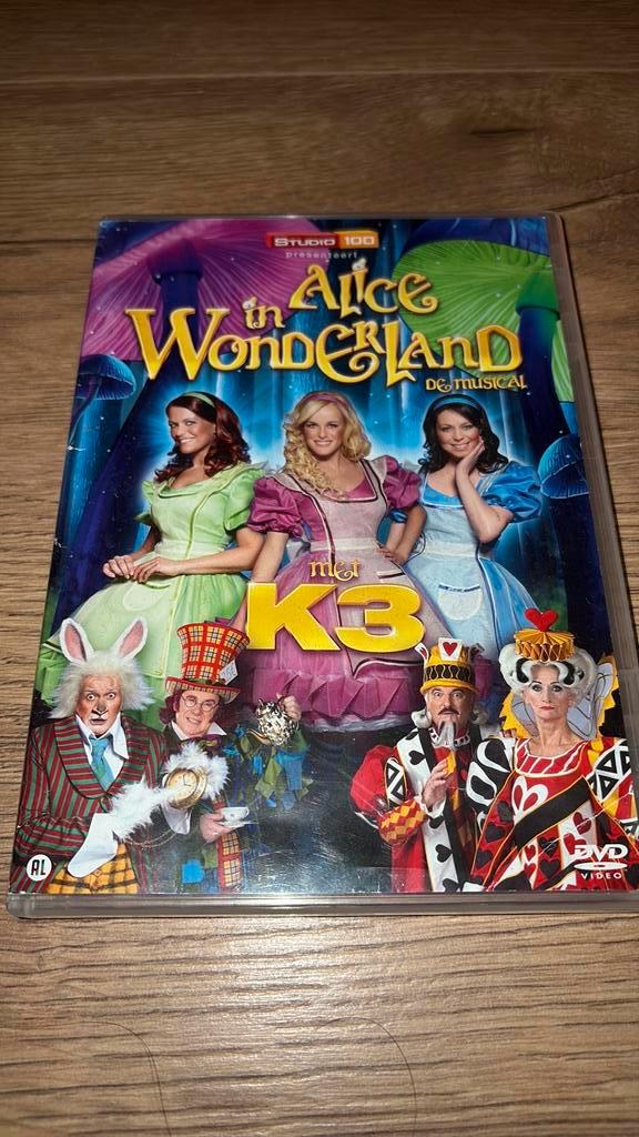 K3: Alice in Wonderland musical op dvd., Cd's en Dvd's, Dvd's | Muziek en Concerten, Zo goed als nieuw, Alle leeftijden, Ophalen of Verzenden