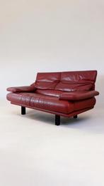Rode leren Alanda bank 160cm B&B Italia Paolo Piva, Verzenden, 150 tot 200 cm, Tweepersoons, Zo goed als nieuw