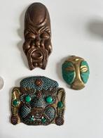 Tribal Bronze maskers, Antiek en Kunst, Kunst | Niet-Westerse kunst, Ophalen of Verzenden