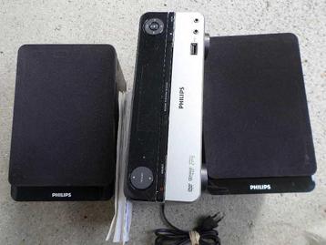 PHILIPS Micro Theater MCD122/12 DVD-speler +speakers mini o9 beschikbaar voor biedingen