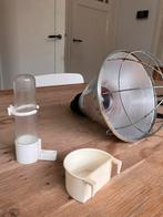 Warmte lamp met gratis voer en drinkbak, Dieren en Toebehoren, Pluimvee | Toebehoren, Ophalen of Verzenden, Gebruikt, Overige typen