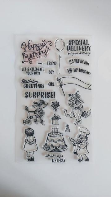 Groot Stempelset - Verjaardag Thema beschikbaar voor biedingen