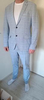 Jac Hensen grijs/blauw ruitjespak - Maat 52/26, Ophalen, Maat 52/54 (L), Zo goed als nieuw, Jac Hensen