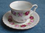 Vintage kop en schotel  Royal Frankonia roos motief, Ophalen of Verzenden, Zo goed als nieuw, Kop en/of schotel