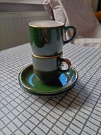 Groene kopjes en schotels, Keramiek, Ophalen of Verzenden, Zo goed als nieuw, Overige stijlen