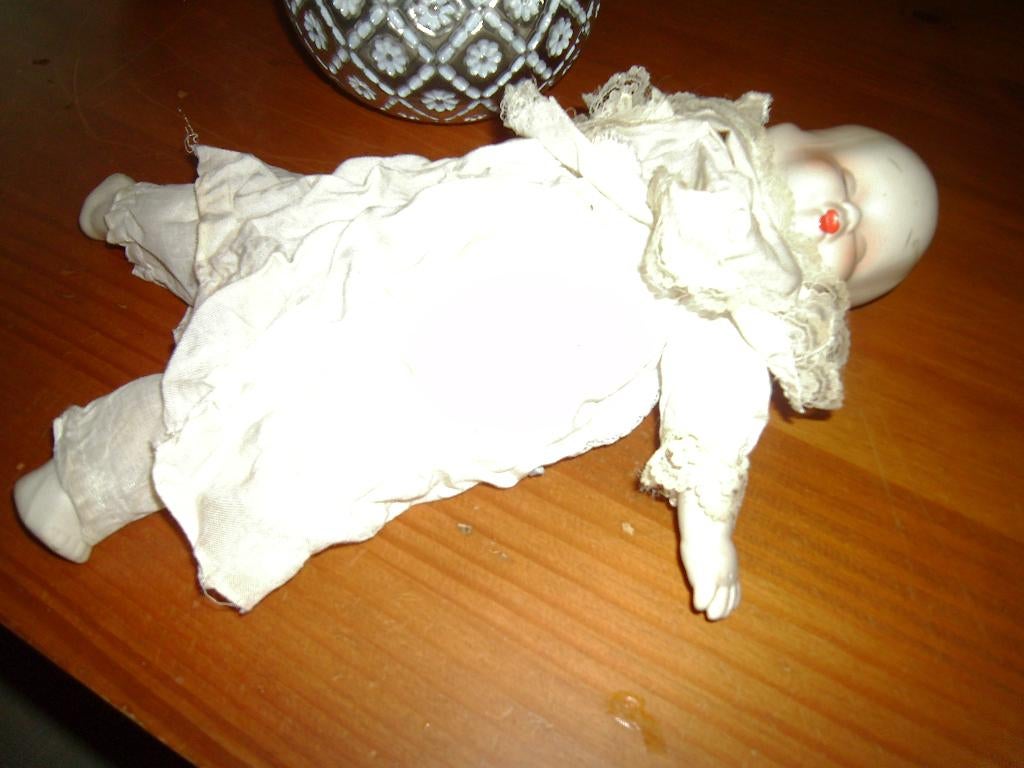 popje met 3  gezichtjes, Ophalen, Gebruikt, Pop